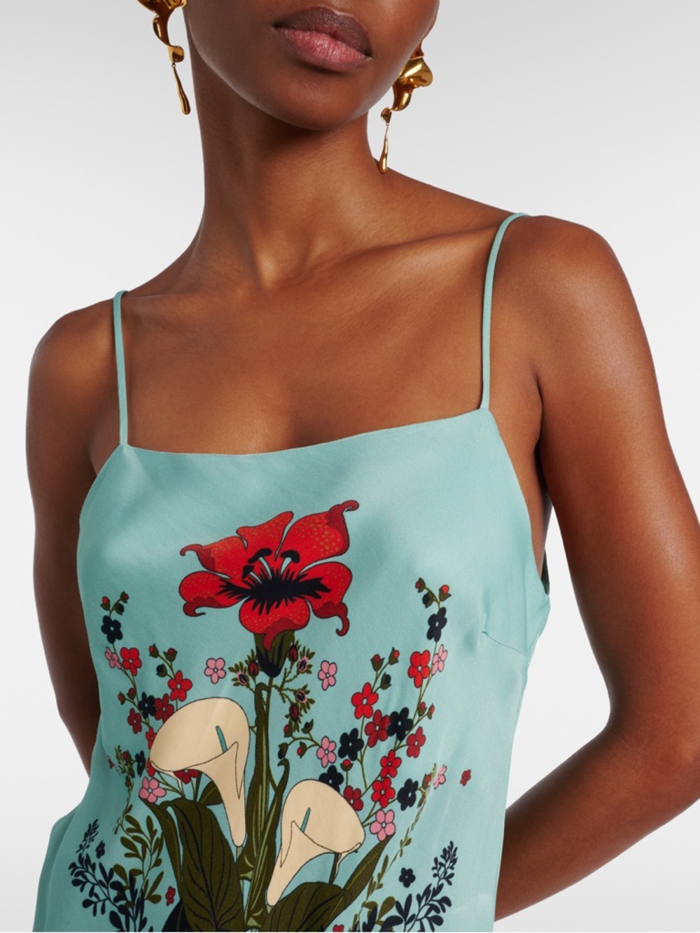 Farm Rio Floral slip dress - Picture 7 of 9